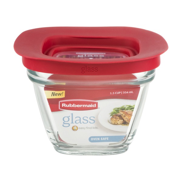 Rubbermaid Glass Easy Find Lids 1.5 Cup (1 ct) from Bed Bath & Beyond