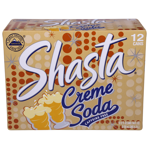 Shasta Soda, Caffeine Free, Creme Same-Day Delivery or Pickup