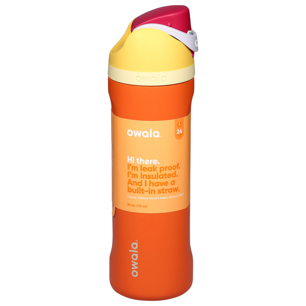 Owala Citrus Crush 24 oz Stainless Steel Water Bottle Same-Day