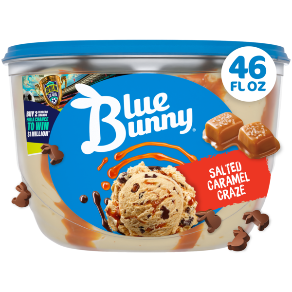 Blue Bunny Salted Caramel Craze Frozen Dessert, 46 fl oz Same-Day