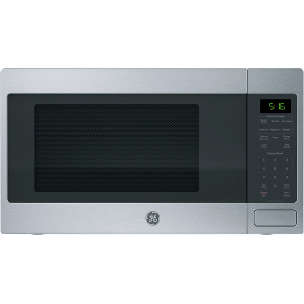 GE Stainless Steel Cooking & Defrost Countertop Microwave With Sensor