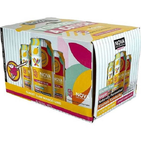 Nova Kombucha Mango Lime Sunset Slam Same-Day Delivery | Bristol Farms