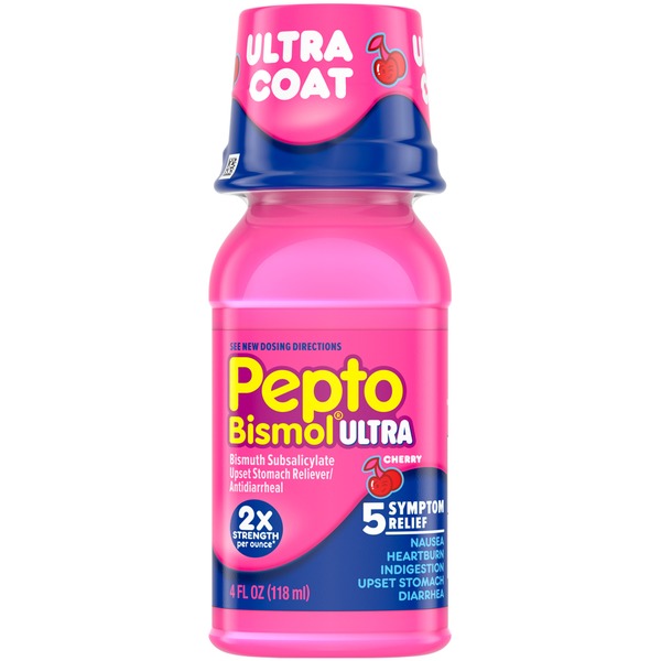 PeptoBismol Cherry Ultra Liquid for Nausea, Heartburn, Indigestion