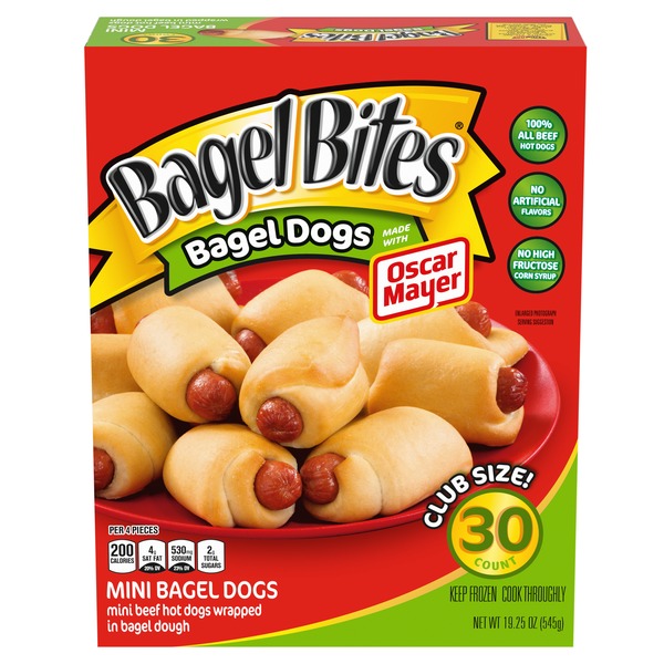 Bagel Bites Bagel Dog Snacks (19.25 oz) Instacart