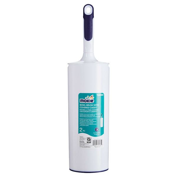 MOXIE Nylon Toilet Brush with Brush Holder