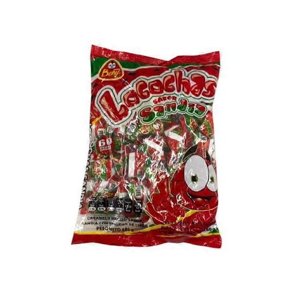 Dulces Beny Watermelon Flavor Coated & Filled With Chili