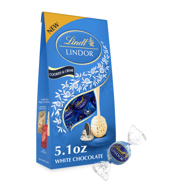 Lindt Lindor Cookies and Creme White Chocolate Candy Truffles