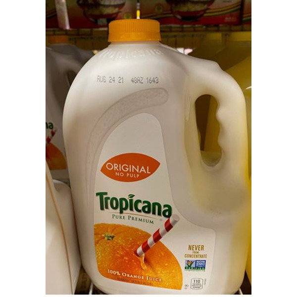 Tropicana - Pure Premium 100% Pure Orange Juice No Pulp - 1 Gal