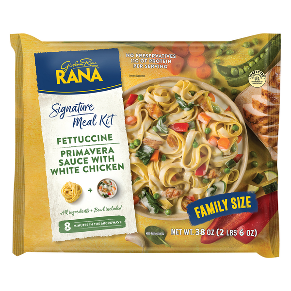 Rana Signature Meal Kit, Fettuccine, Primavera Sauce with White