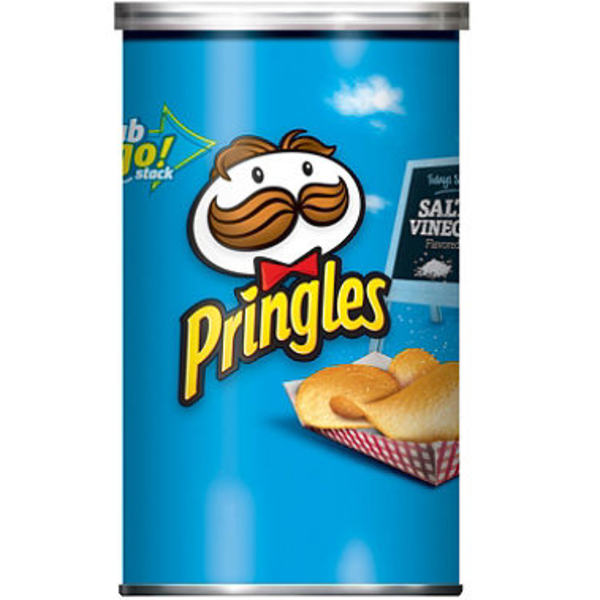Pringles - Salt & Vinegar Grab'N'Go Potato Crisps - 12/2.5 oz
