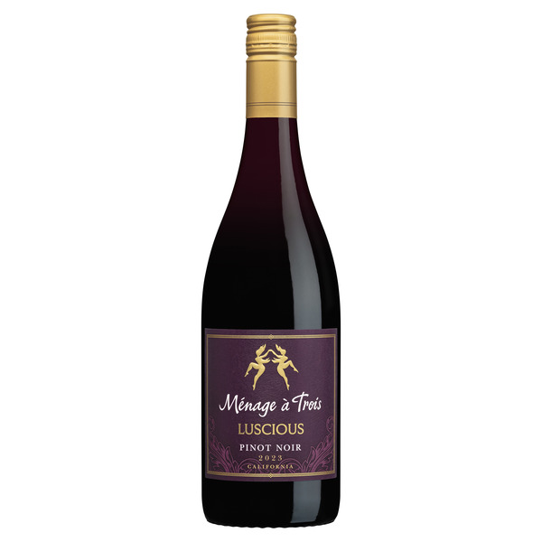 Ménage à Trois Luscious Pinot Noir California Red Wine, 750 ml
