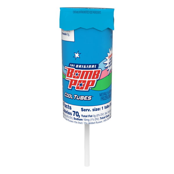 bonbonero レトロ　ミルク×ブルー Bomb Pop Cool Tubes Candy Clash Same-Day Delivery | Jacksons Food