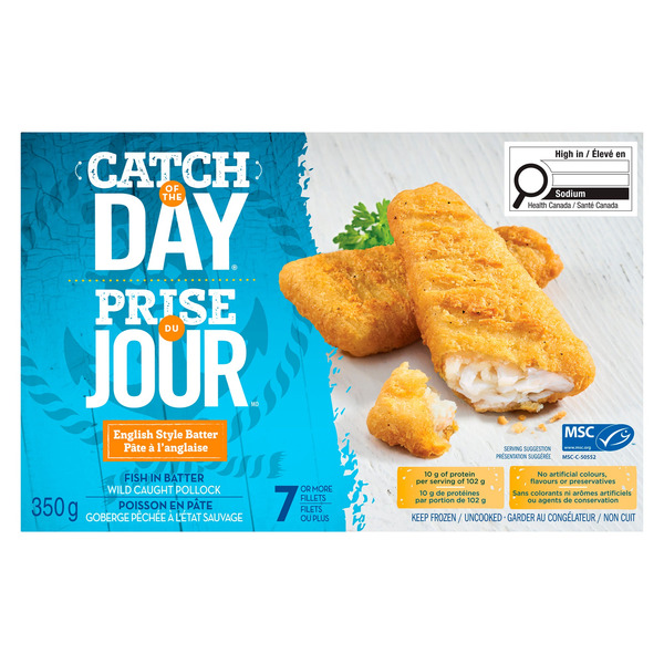 Giant Tiger High Liner Catch Of The Day English Style Battered Fillets ...