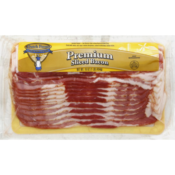 Dutch Farms Bacon, Sliced, Premium