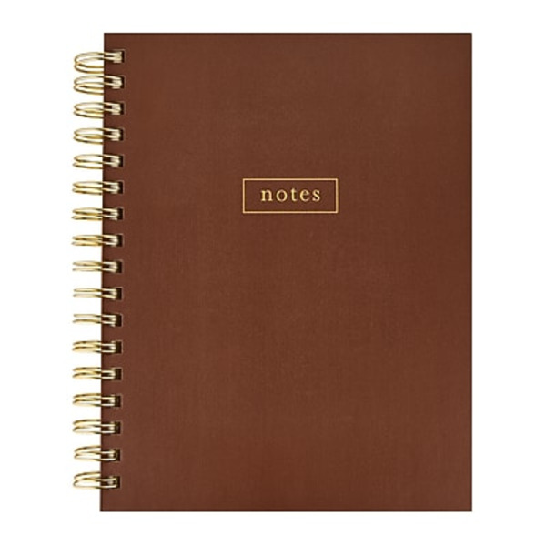 Eccolo 150 Pages Narrow Ruled Hardcover Journal - Brown