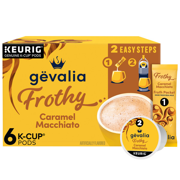 Gevalia 2-Step Caramel Macchiato Espresso Coffee K-Cup® Pods