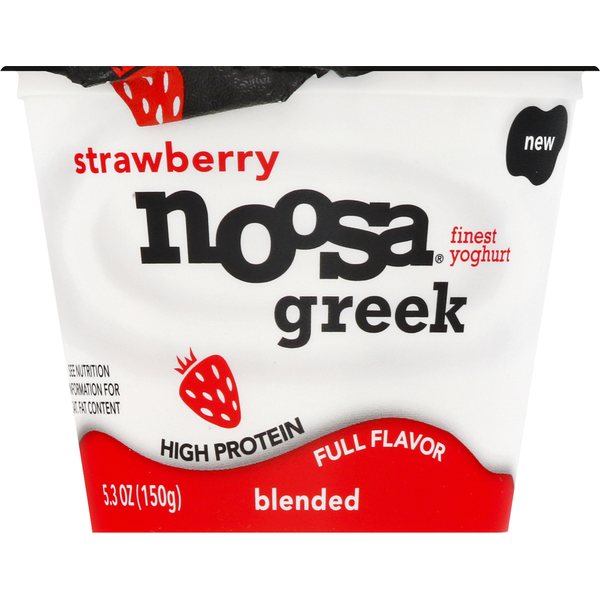 YOUページ Noosa Yoghurt, Finest, Greek, Strawberry, Blended Same-Day