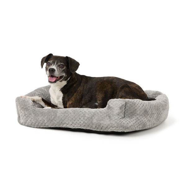 Top Paw Cozy Cuddler Dog Bed, Medium - Grey
