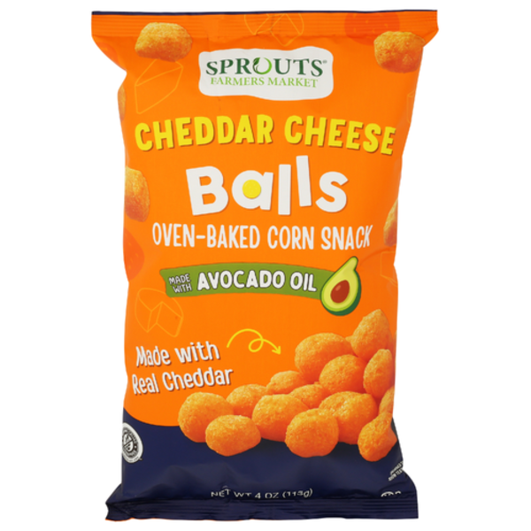 Sprouts Cheddar Cheese Balls Made With Avocado Oil