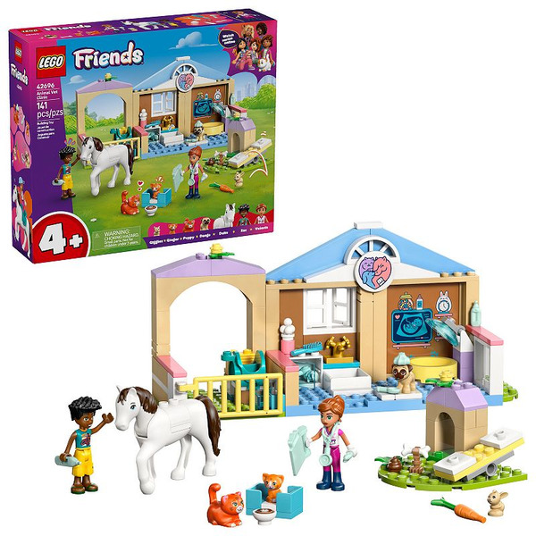 LEGO Friends Animal Vet Clinic 141-Piece Building Set 42696