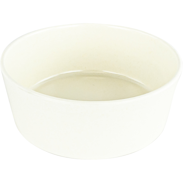 Play On Bamboo Melamine Dog Bowl - Cream