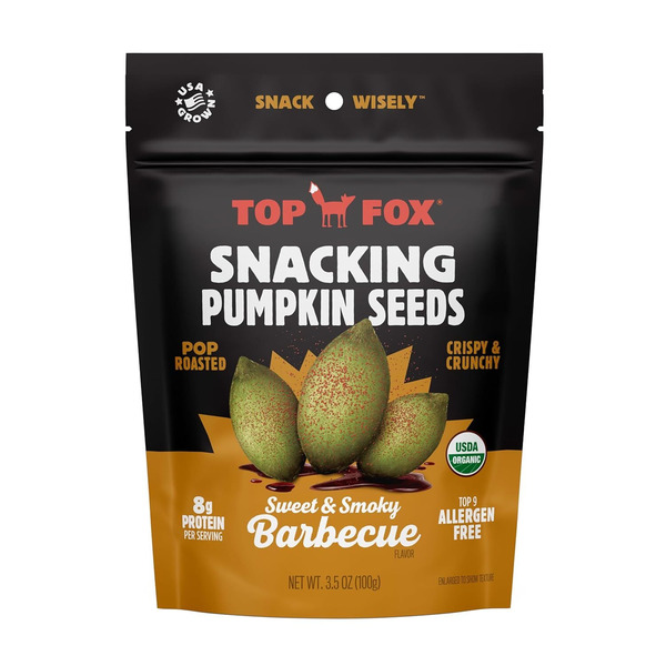 Top Fox Snacks Pumpkin Seeds, Sweet & Smoky Barbecue Same-Day
