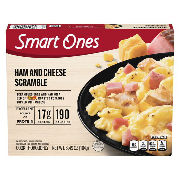 Smart Ones Ham & Cheese Scramble with Egg Whites, Ham, Potatoes & Cheese Frozen Meal