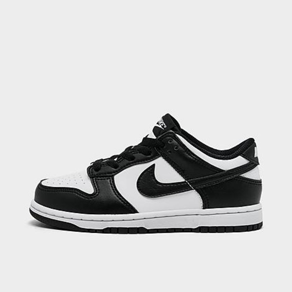 Nike Boys' Dunk Low Shoes, Size 12 - Black/White
