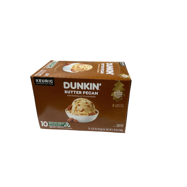 Dunkin' Butter Pecan Artificially Flavored Coffee K-Cup Pods Same-Day  Delivery | Grocery Outlet