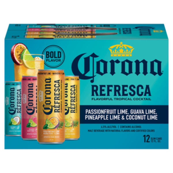 Corona Refresca Hard Tropical Punch Variety Pack Cans Same-Day