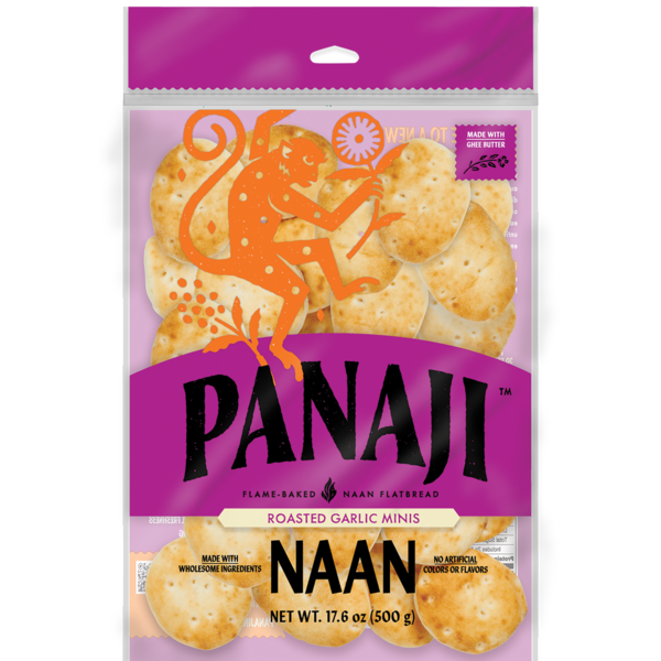 Panaji Naan Roasted Garlic Minis Same-Day Delivery or Pickup