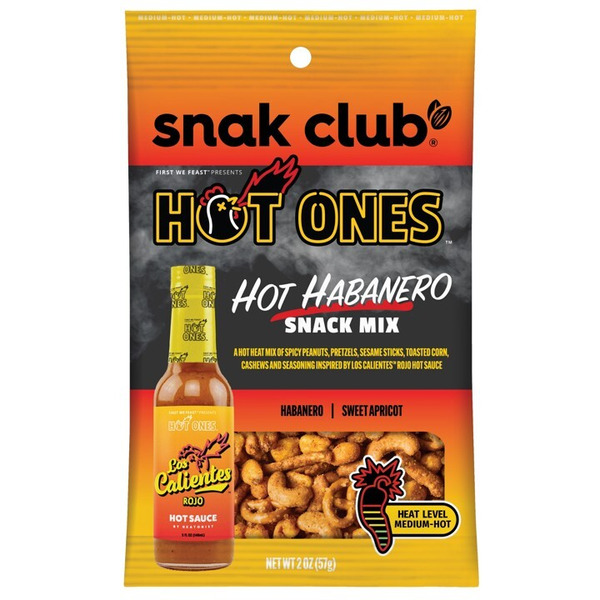 Snak Club Hot Ones, Hot Habanero Snack Mix