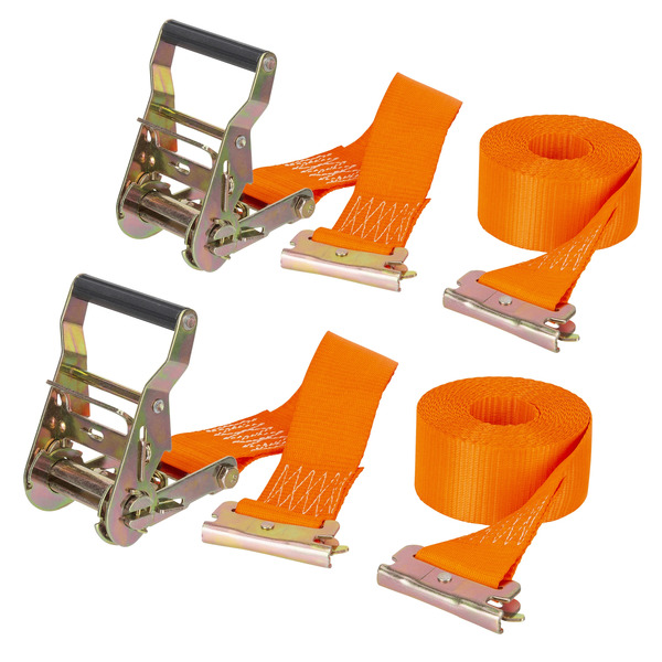 CargoSmart 2-in x 16-ft Ratchet Strap with E-Track 3000-lb Break Strength ( 2 -Pack )