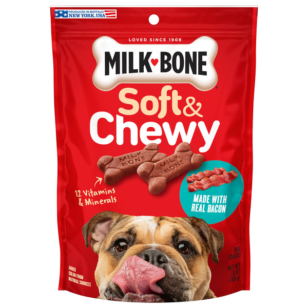 Milk-Bone Soft & Chewy Dog Treats Made With Real Bacon