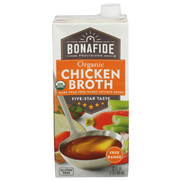 Market Basket Bonafide Provisions Chicken and Vegetable Broths — product image
