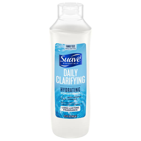 Suave Conditioner, Daily Clarifying, Hydrating, Family Size - 22.5 fl oz