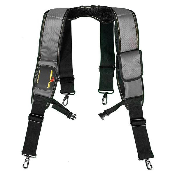 Magnogrip Padded Suspenders With Smart Phone Pouch