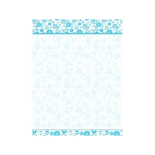 GE ographics 48831 8.5" x 11" Aqua Premium Letterheads