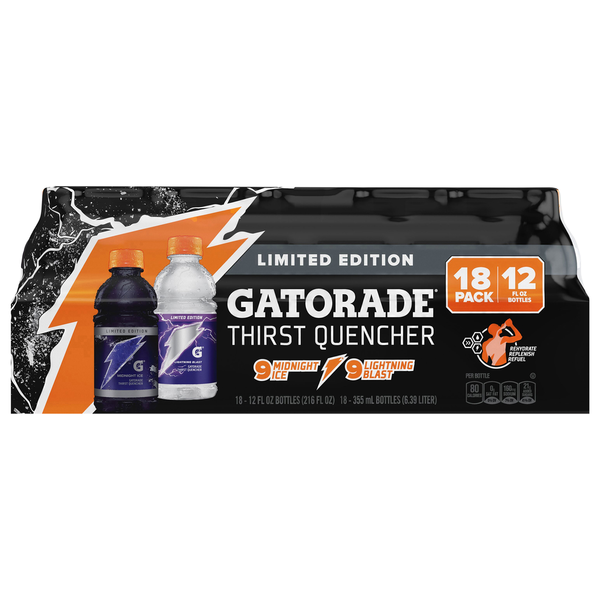 Gatorade Thirst Quencher, Midnight Ice/Lightning Blast Same-Day