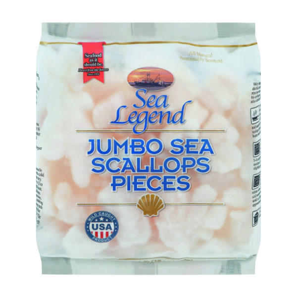 Sea Legend Sea Scallops, Jumbo, Pieces Same-Day Delivery or Pickup