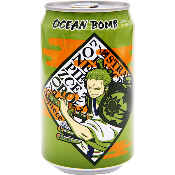 OCEAN BOMB Zoro Honey Lemon Flavored Sparkling Water Drink