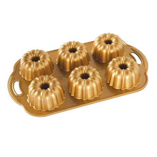 National Brand Nordic Ware Gold Anniversary Bundtlet Pan