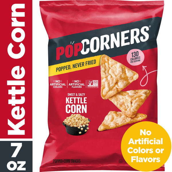 PopCorners Popped-Corn Snack, Sweet & Salty Kettle Corn Flavored