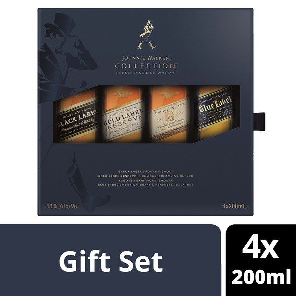 Johnnie Walker Discovery Pack with Blue Label, 18 Year Old, Gold