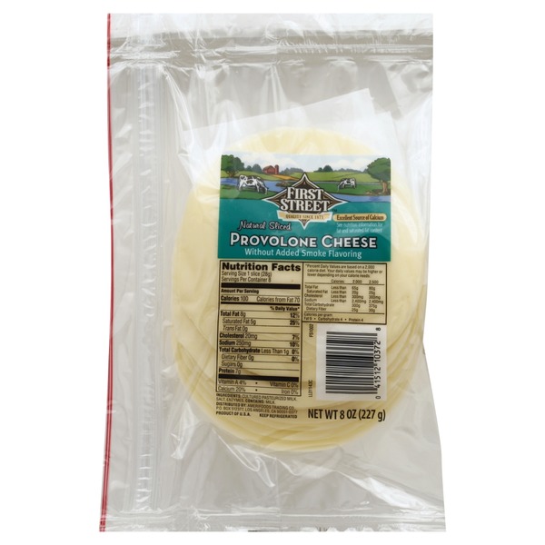 First Street Cheese, Provolone, Sliced