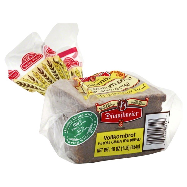 Dimpflmeier Bread Whole Grain Rye Vollkornbrot 16 Oz From