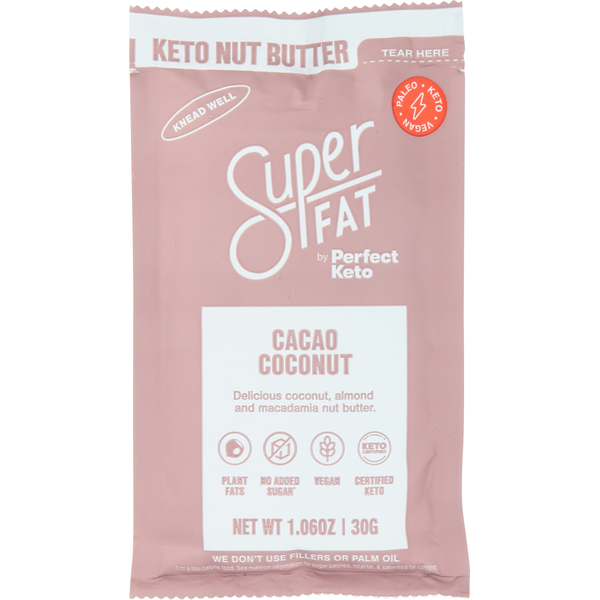 Perfect Keto Keto Nut Butter, Cacao Coconut