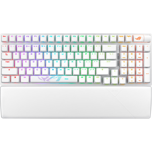 ASUS ROG Strix Scope II 96 Full Size Wireless Mechanical Gaming Keyboard With Hot-Swappable ROG NX Snow Switches - White