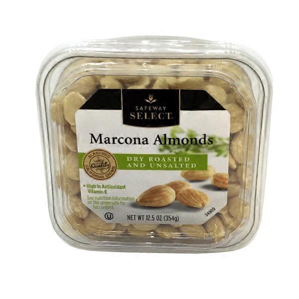 Signature Kitchens Marcona Almonds, Dry Roasted And Unsalted (12.5 oz