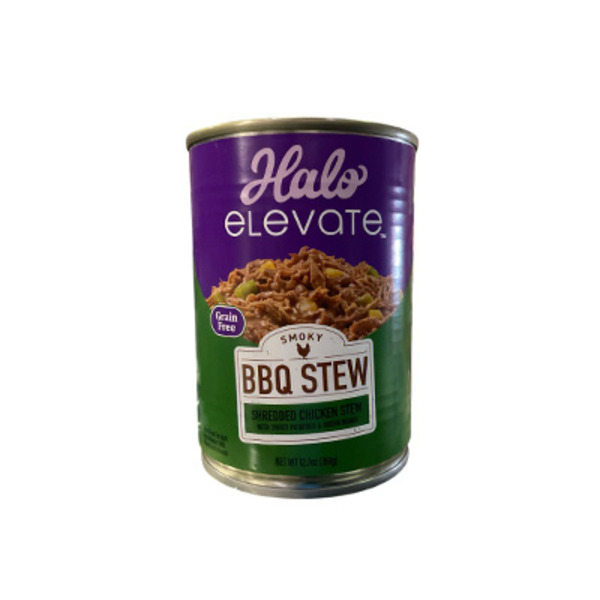 Halo Elevate Dog Smoky Barbeque Stew Grain Free Shredded Chicken Stew With Sweet Potato